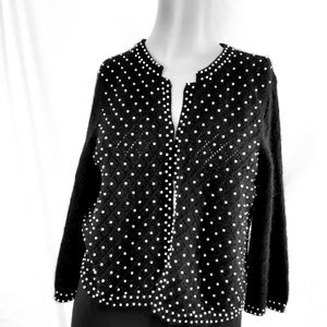 Josephine Chaus embellished sweater black med